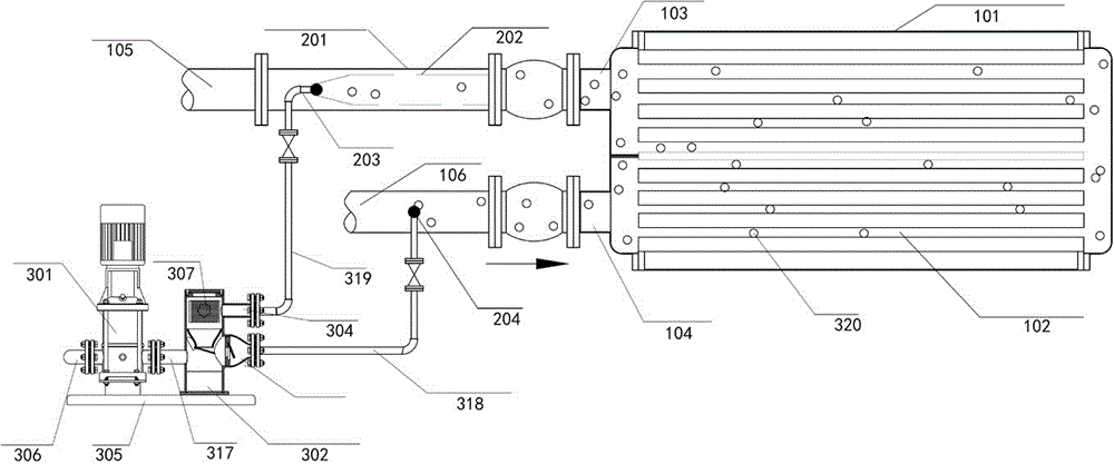 On-line cleaning system and cleaning method for central air-conditioning condenser