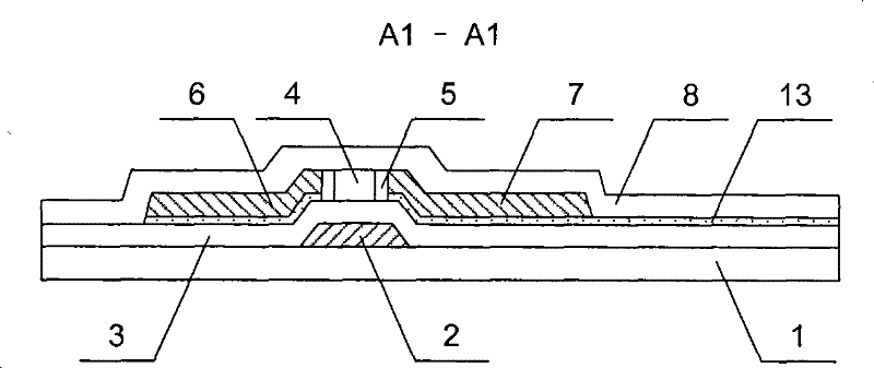 TFT (Thin Film Transistor)-LCD (Liquid Crystal Display) array baseplate and manufacturing method thereof