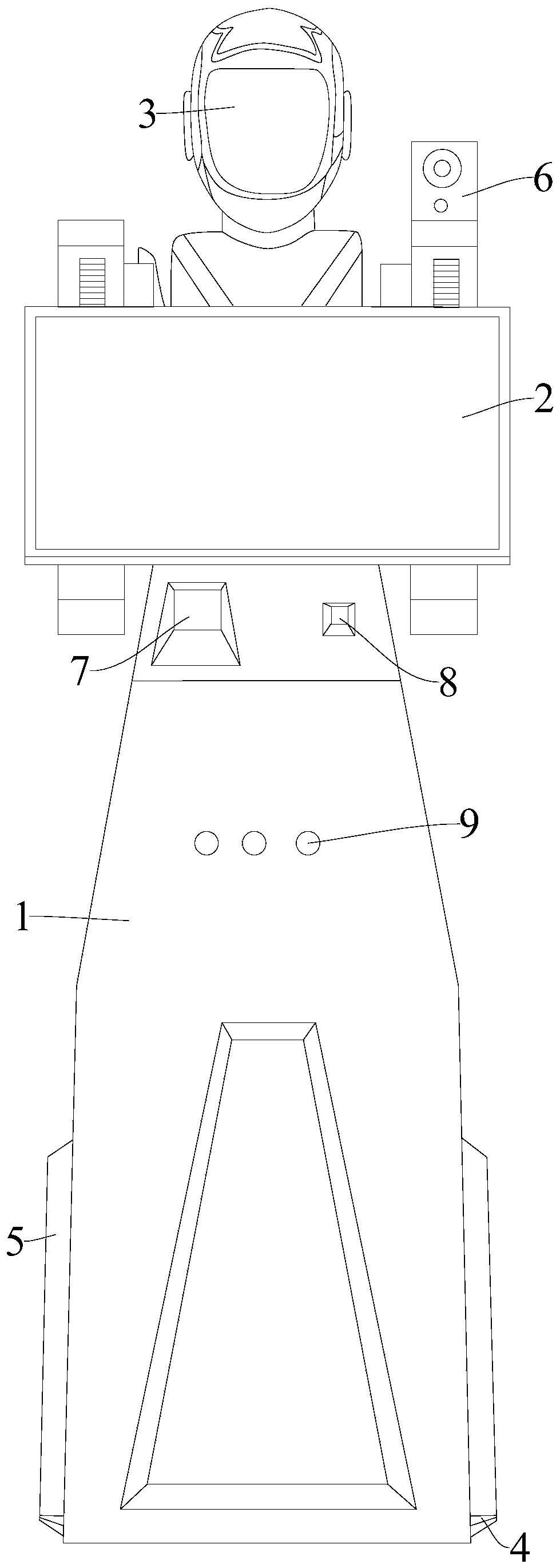 Self-service case receiving and reporting recording robot and system thereof