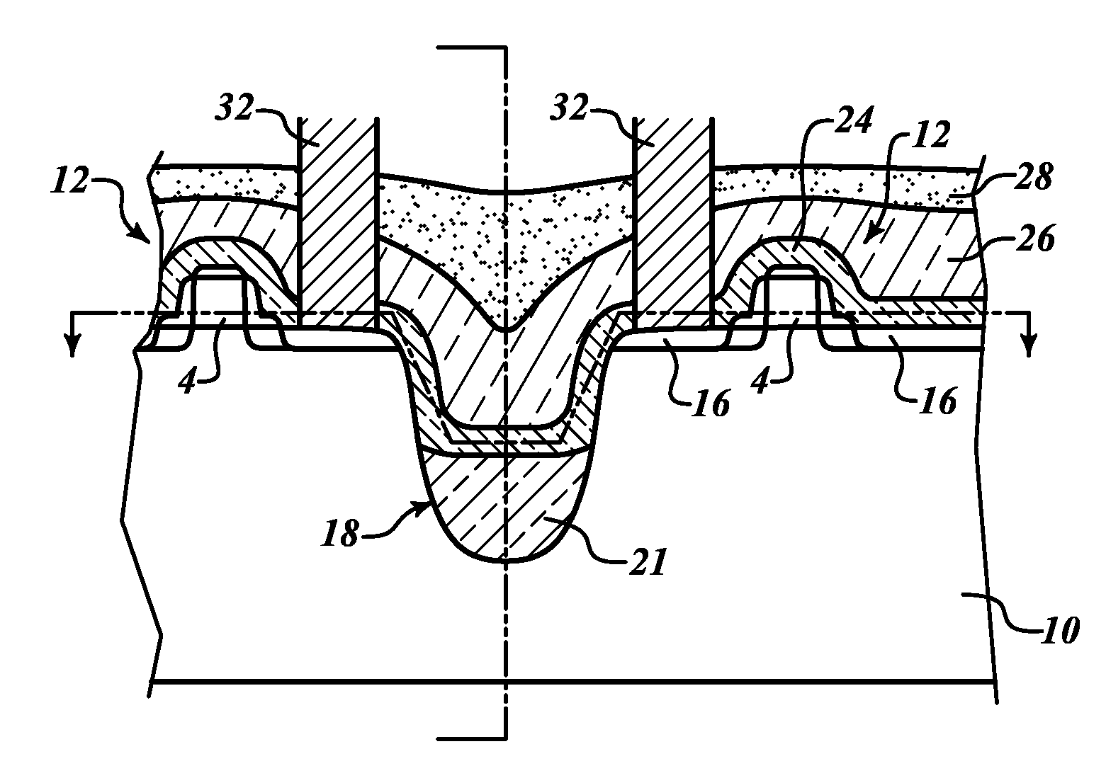 Strained transistor and method for forming the same