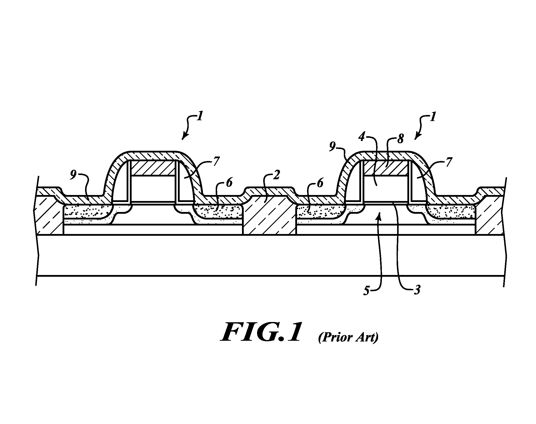 Strained transistor and method for forming the same