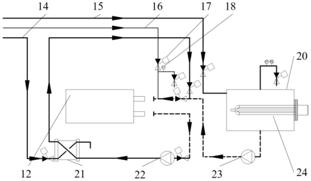 Sausage processing method for radio frequency sterilization assisted by superheated water