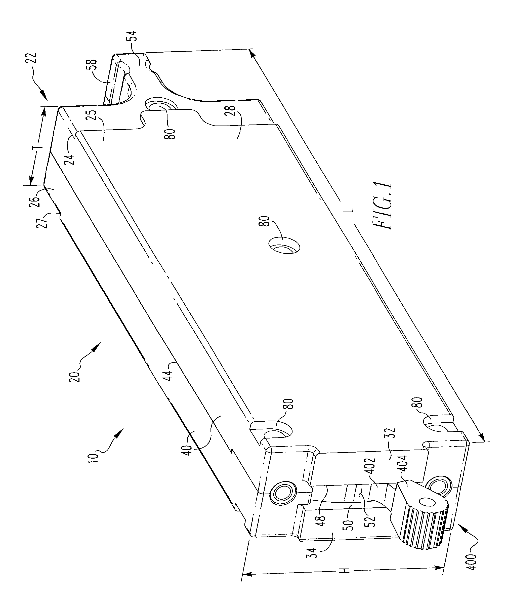Handle assembly having an integral slider therefor and electrical switching apparatus employing the same