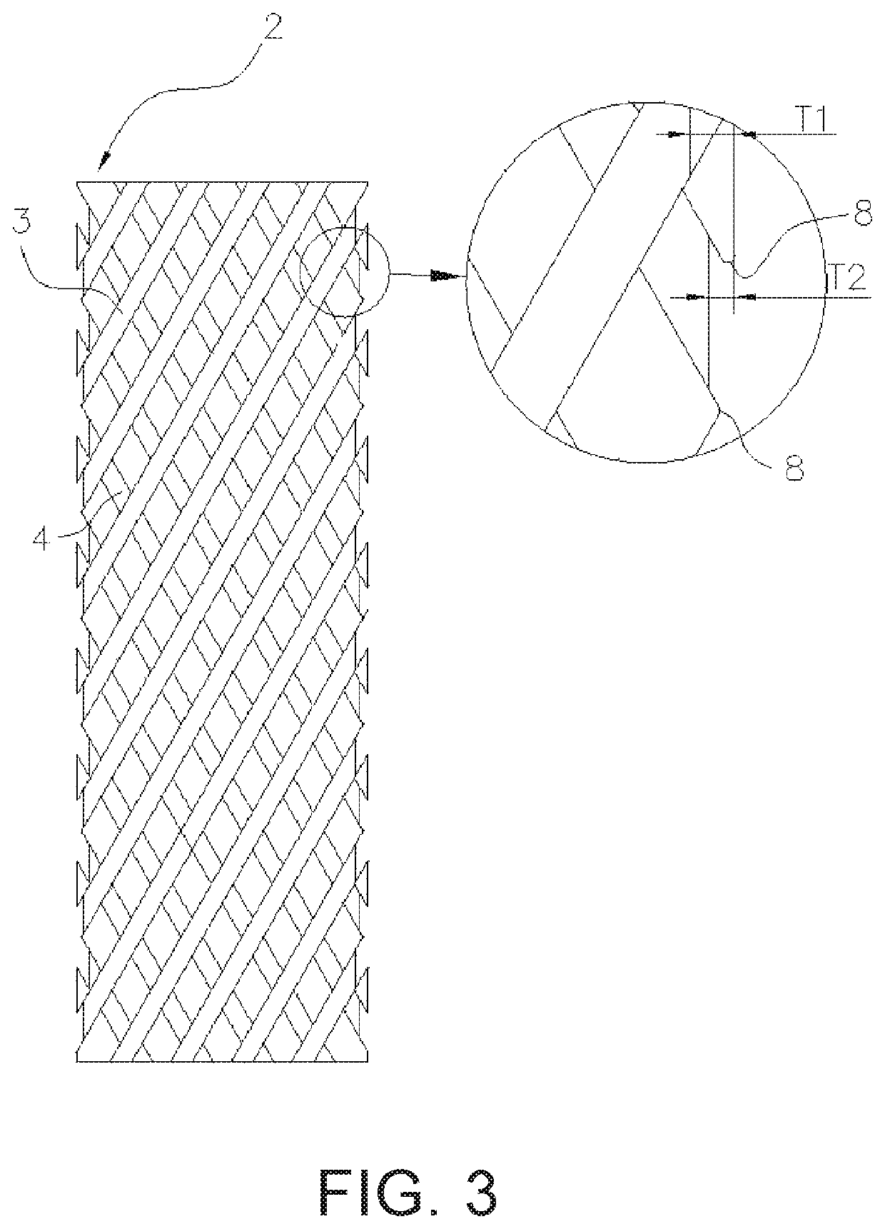 Tubular body containing SiC fiber and method for producing the same