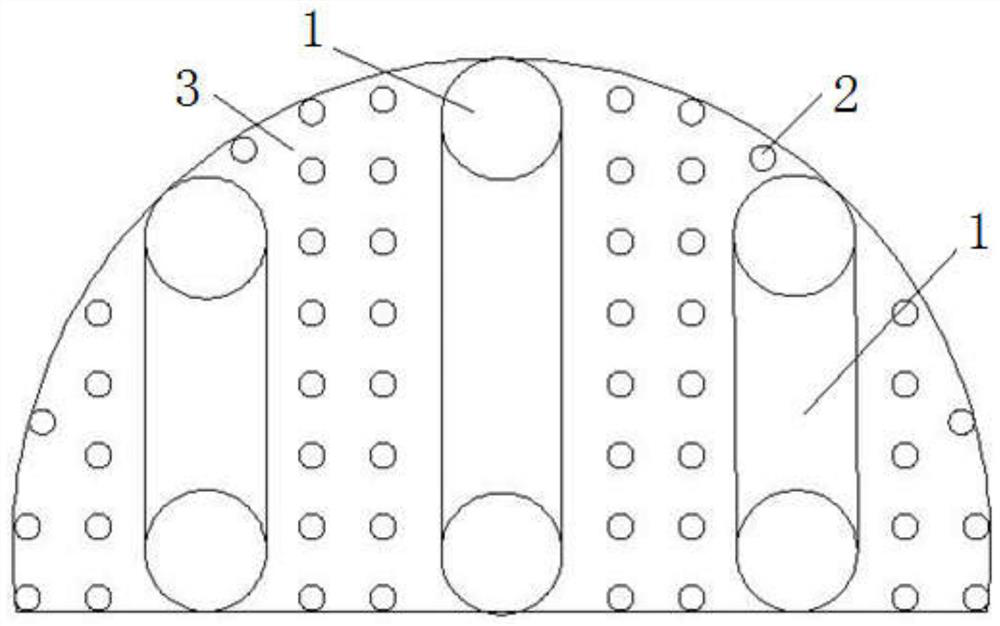 Construction method for a tunnel with any cross section in a hard rock stratum