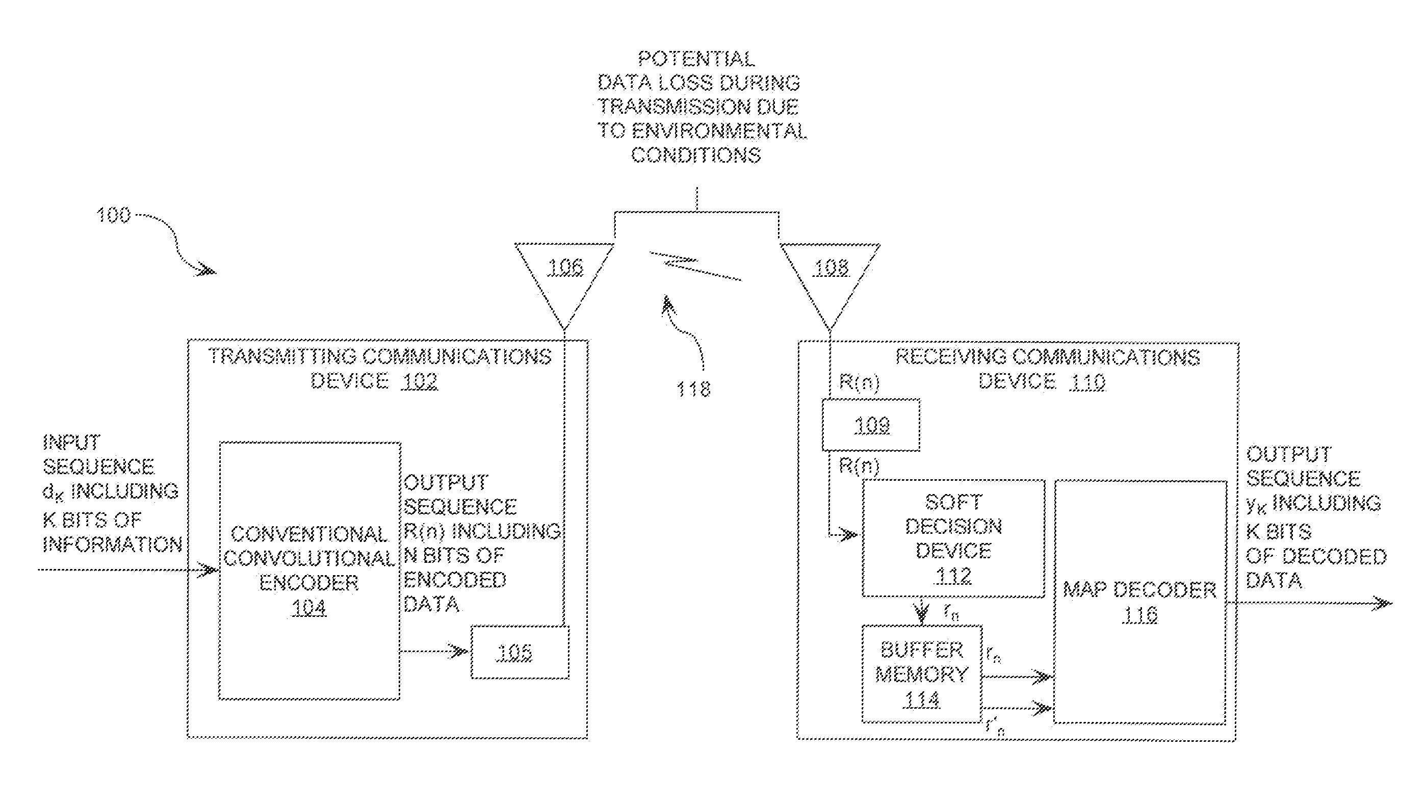 Maximum a posteriori probability decoder