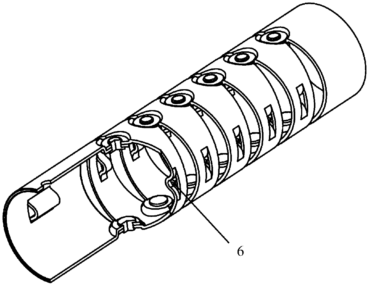 Endoscope joint ring, endoscope bent part and corresponding endoscope device