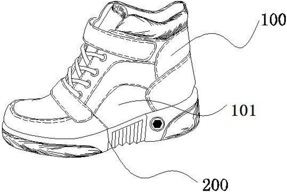 Functional shoes capable of correcting and treating pes supinatus ectropion