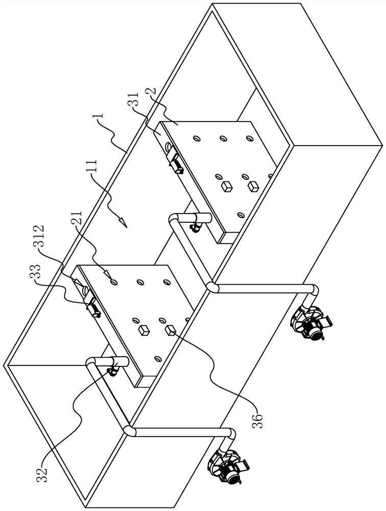 Maintenance device and method for bridge mass concrete foundation