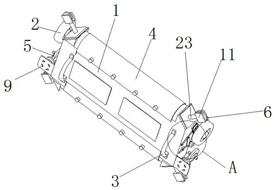 Steel structure metal profiled plate roof leakage on-site detection device