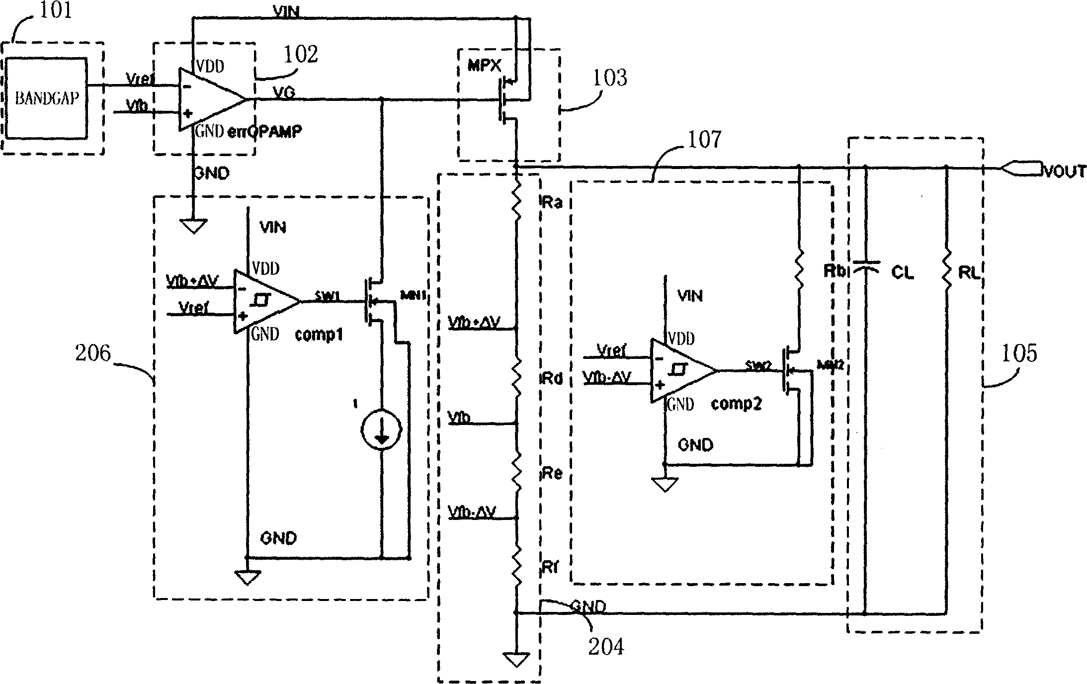Circuit for speeding up stabilizing low voltage difference linear stabilizer output voltage