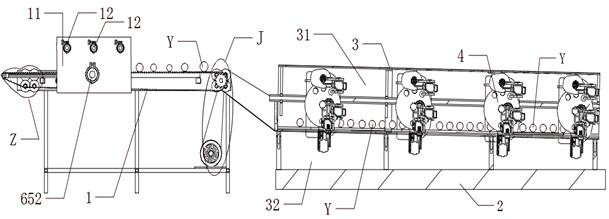 An automatic conveying and processing equipment for seafood