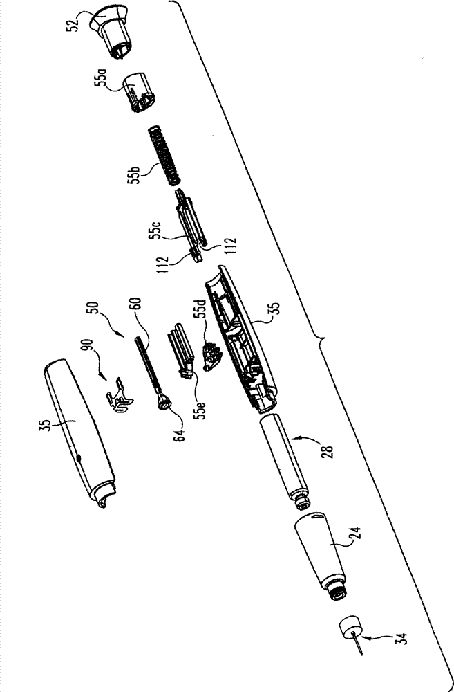 Locking assembly for preventing dispensing of dose from medication dispensing device