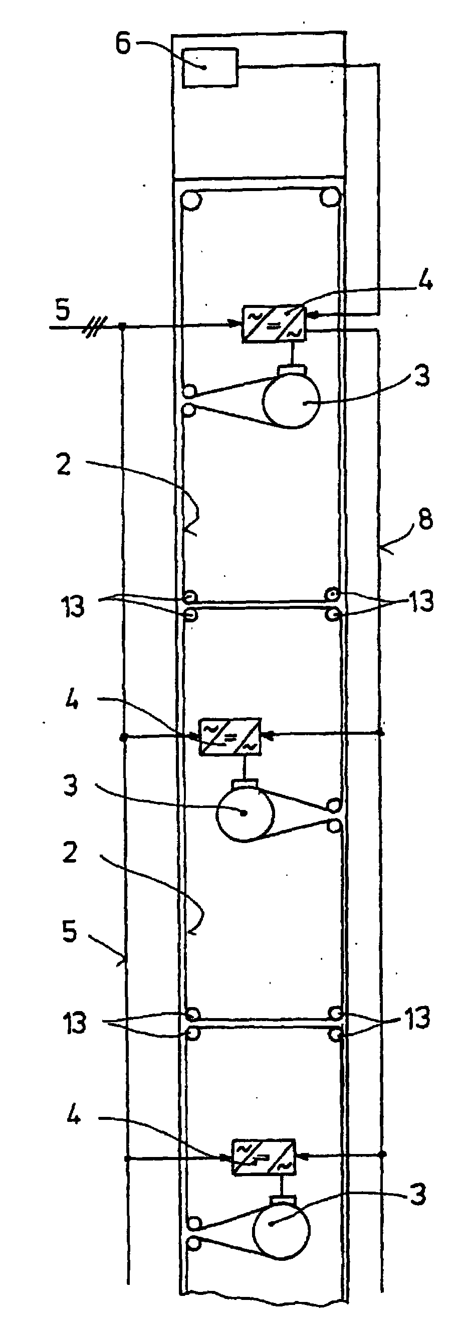Drive device for the spindles of a ring spinning machine