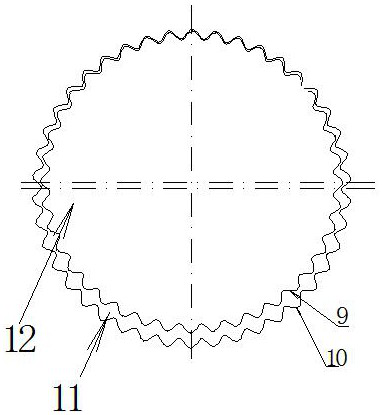 Composite cosine tooth form internal meshing transmission gear