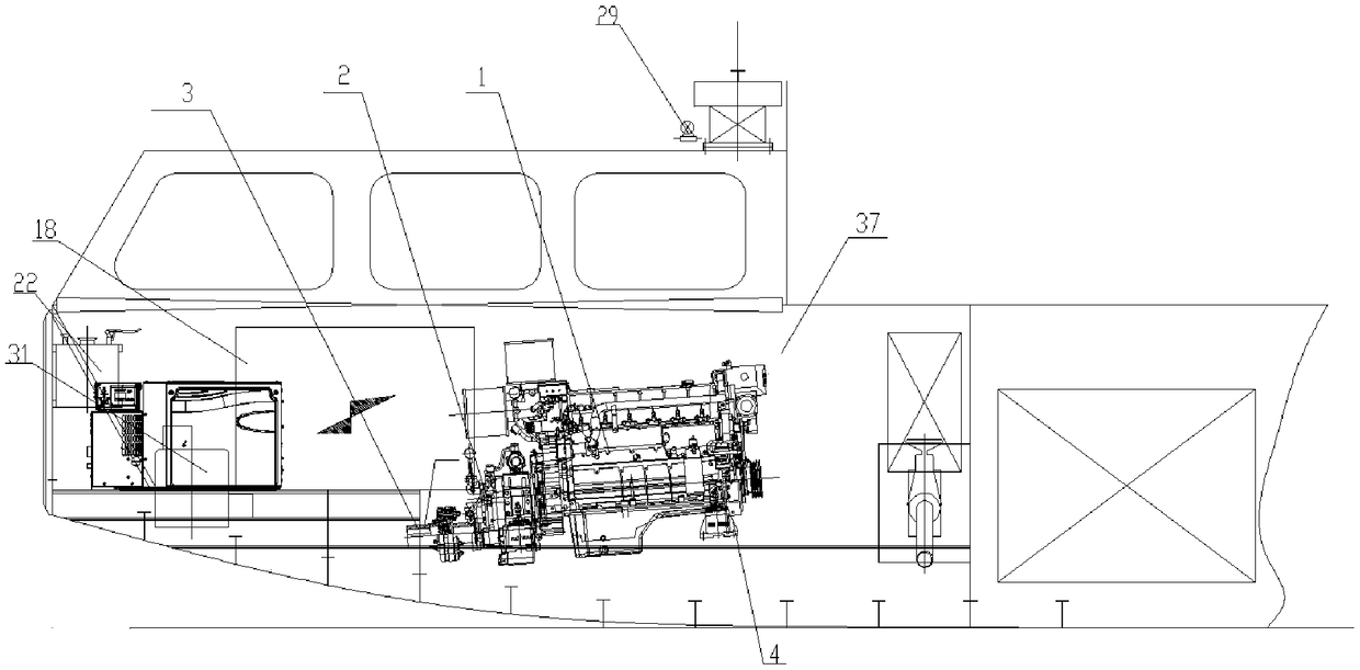 Steel-aluminum joint construction structure navigation administration boat