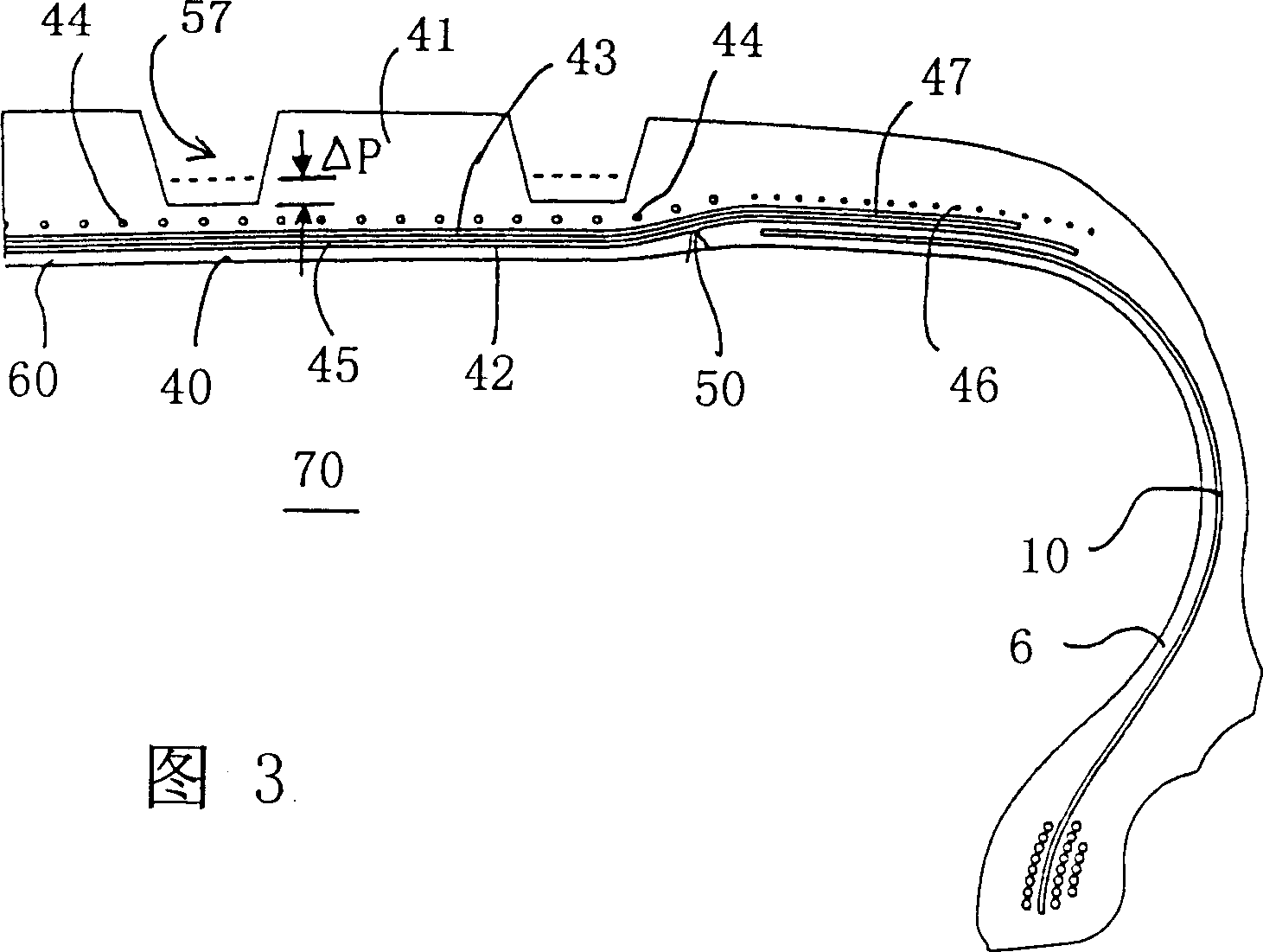 Double half-carcass tyre with lowered crown reinforcements