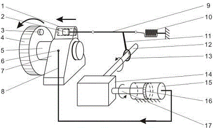 Lubricating-grease automatic filling device for bearing