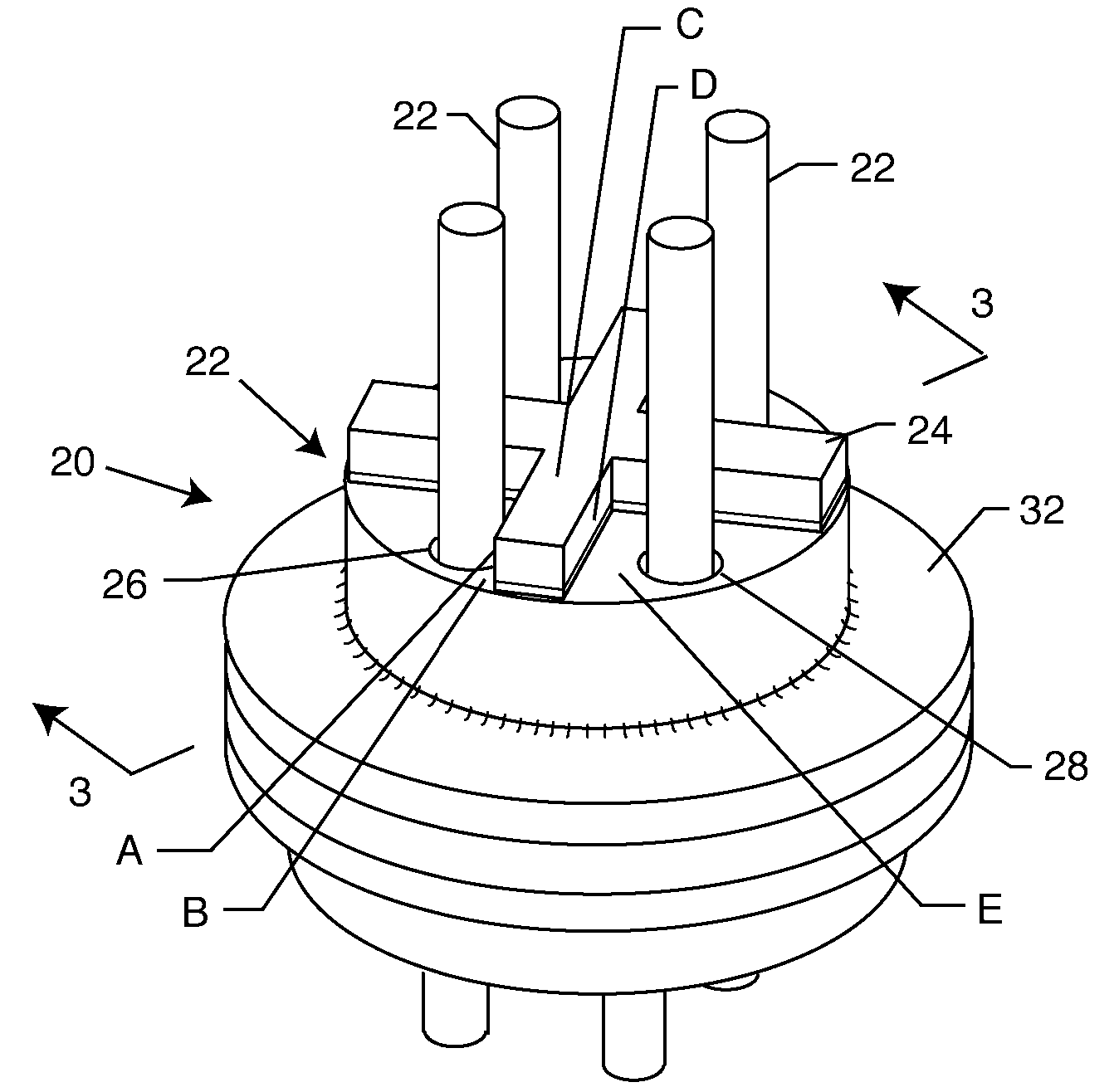 Apparatus to improve the high voltage flashover characteristics of EMI feedthrough filters used in active implantable medical devices