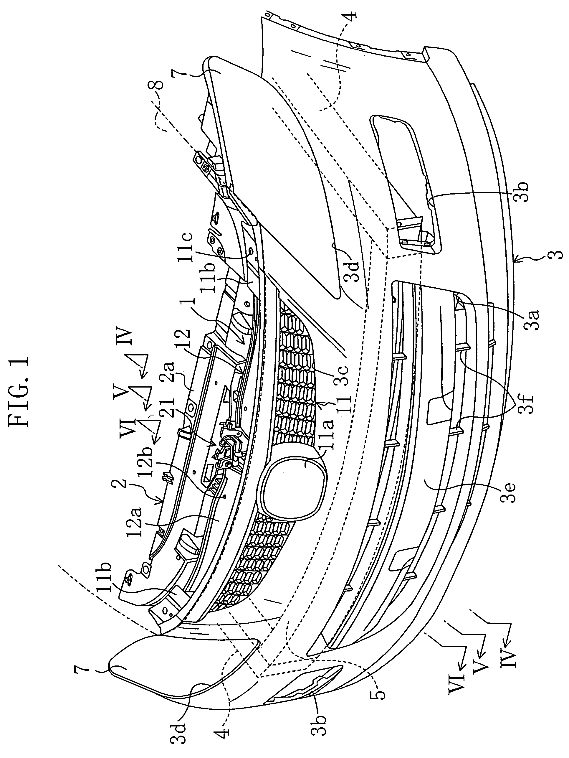 Vehicle front end structure