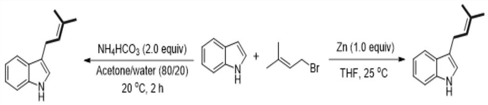 A method for introducing isopentenyl at the C3 position of indole