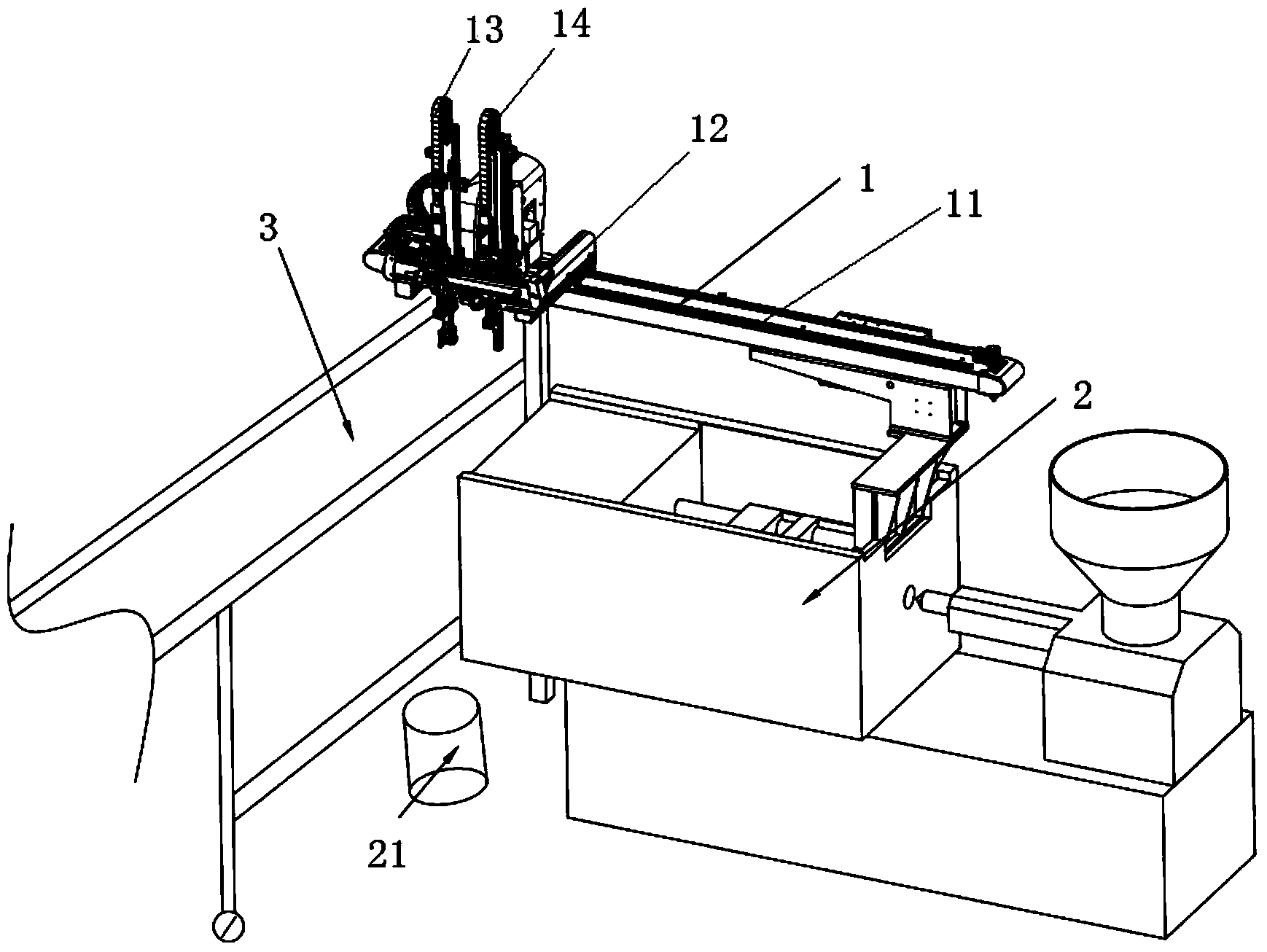 Control method for servo control mechanical arm and visual inspection production line and mechanical arm