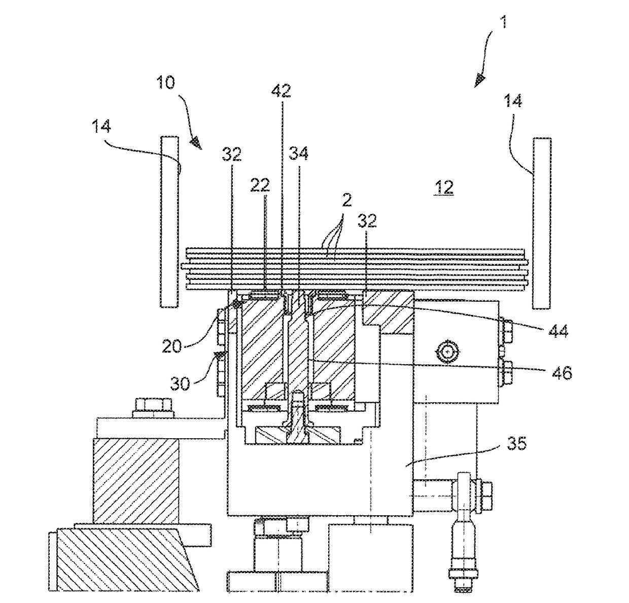 Apparatus for separating workpieces
