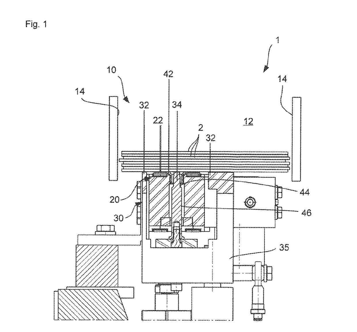 Apparatus for separating workpieces