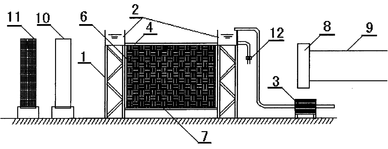 Evaporative sewage treatment device