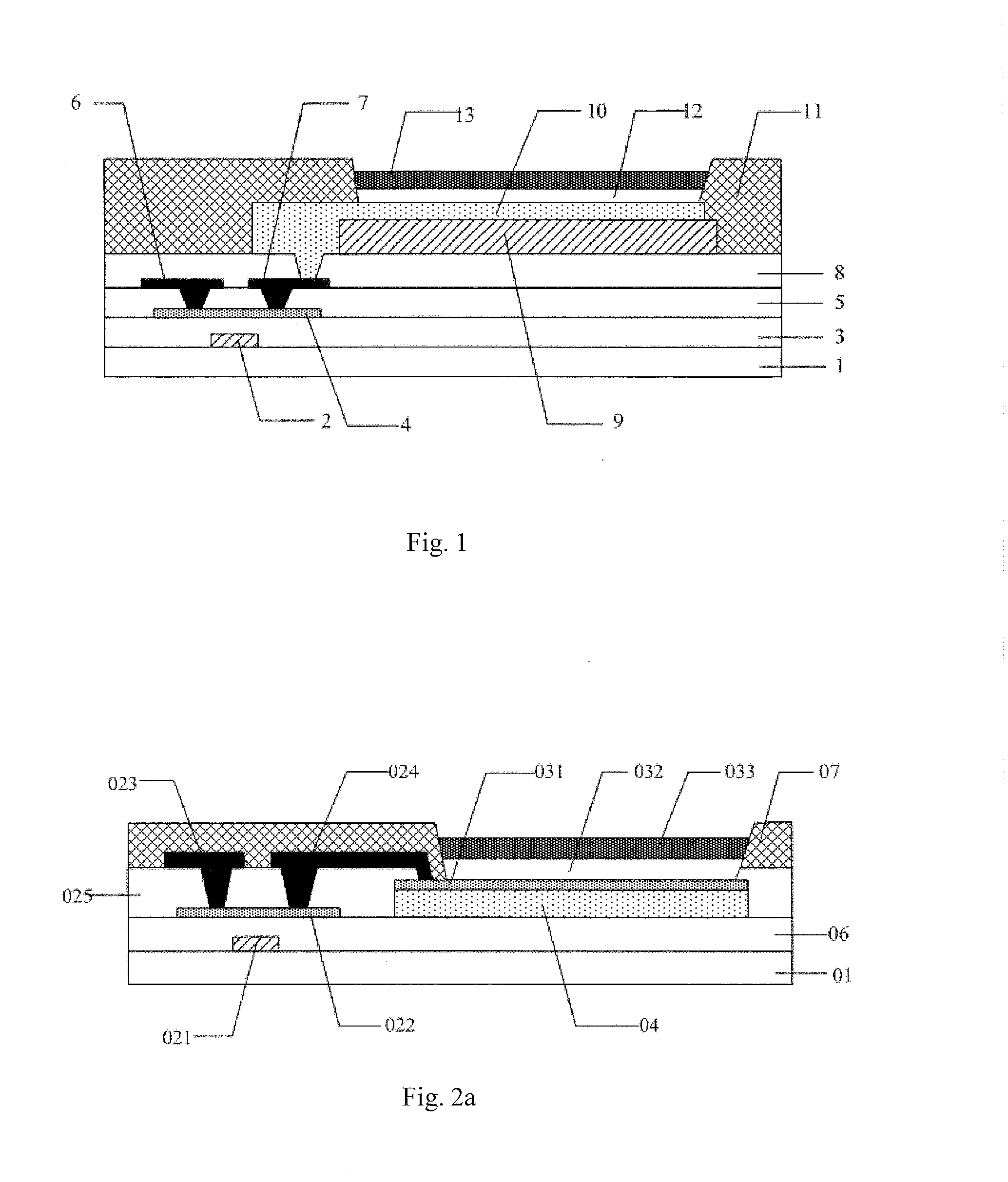 Organic electroluminescent display device, method for manufacturing the same and display apparatus