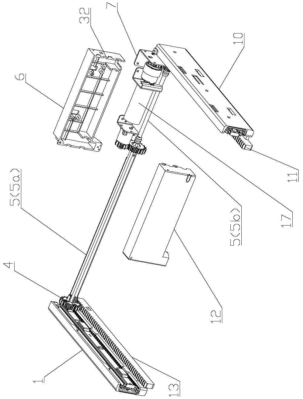 Improved electric sliding rail