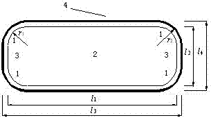 Large-radius chamfered sleeper for ballastless track concrete crack control and its construction method