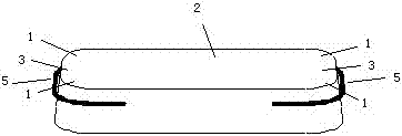 Large-radius chamfered sleeper for ballastless track concrete crack control and its construction method