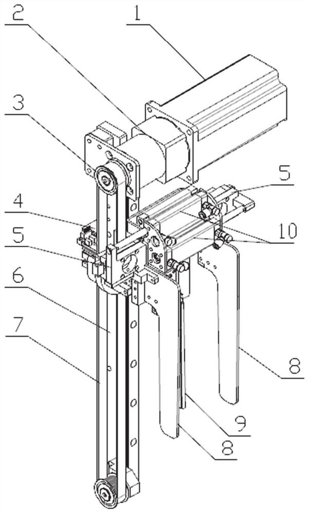 Automatic opening device for fixed-length mesh bag