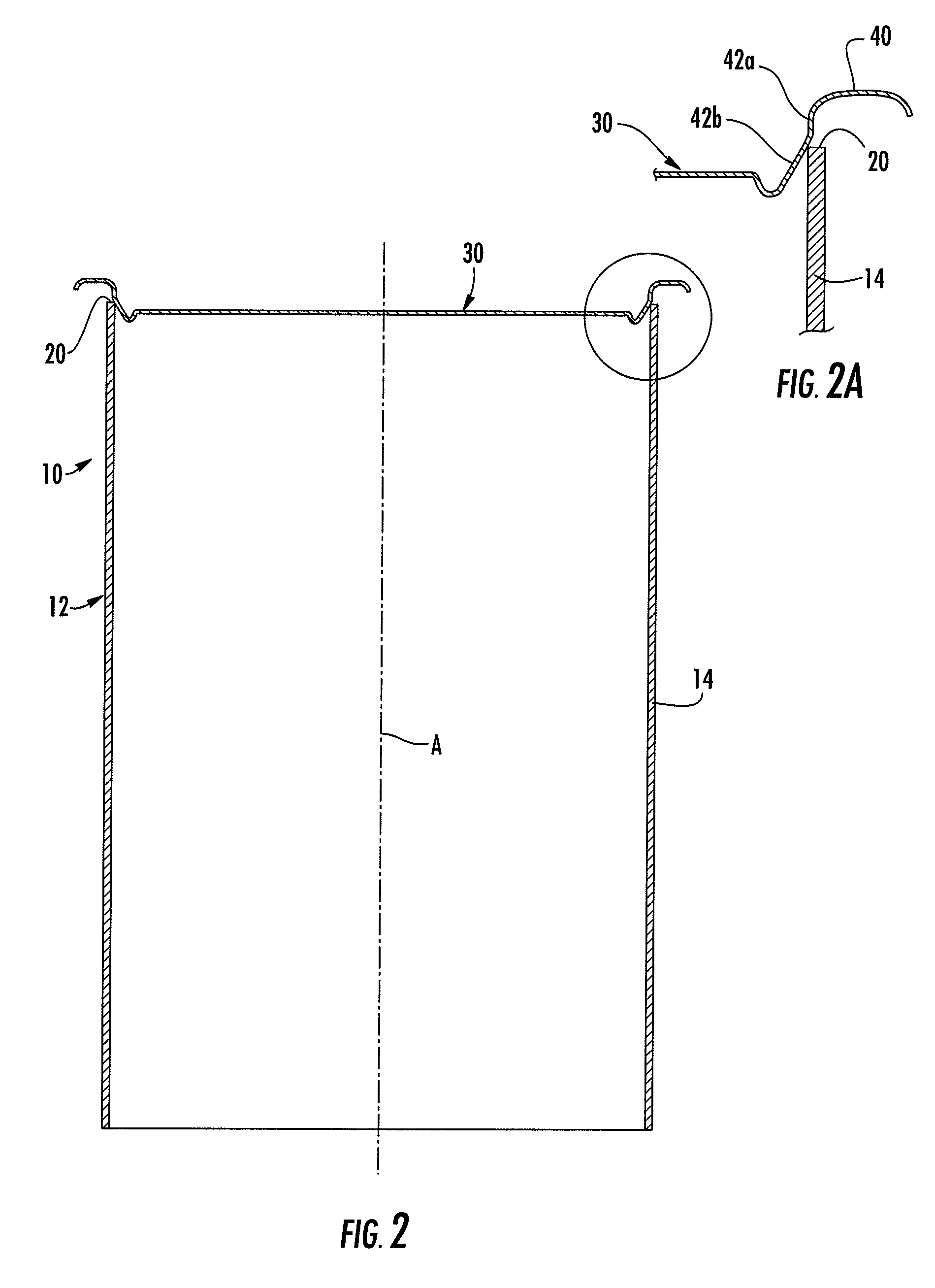 Method for applying a metal end to a container body