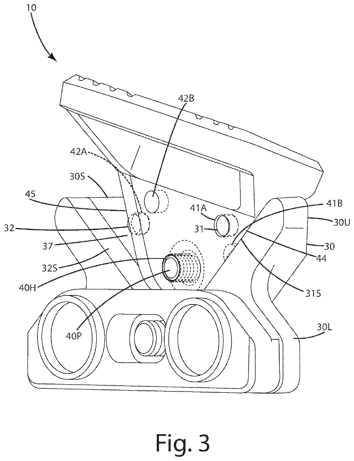 Adjustable index mount for firearms