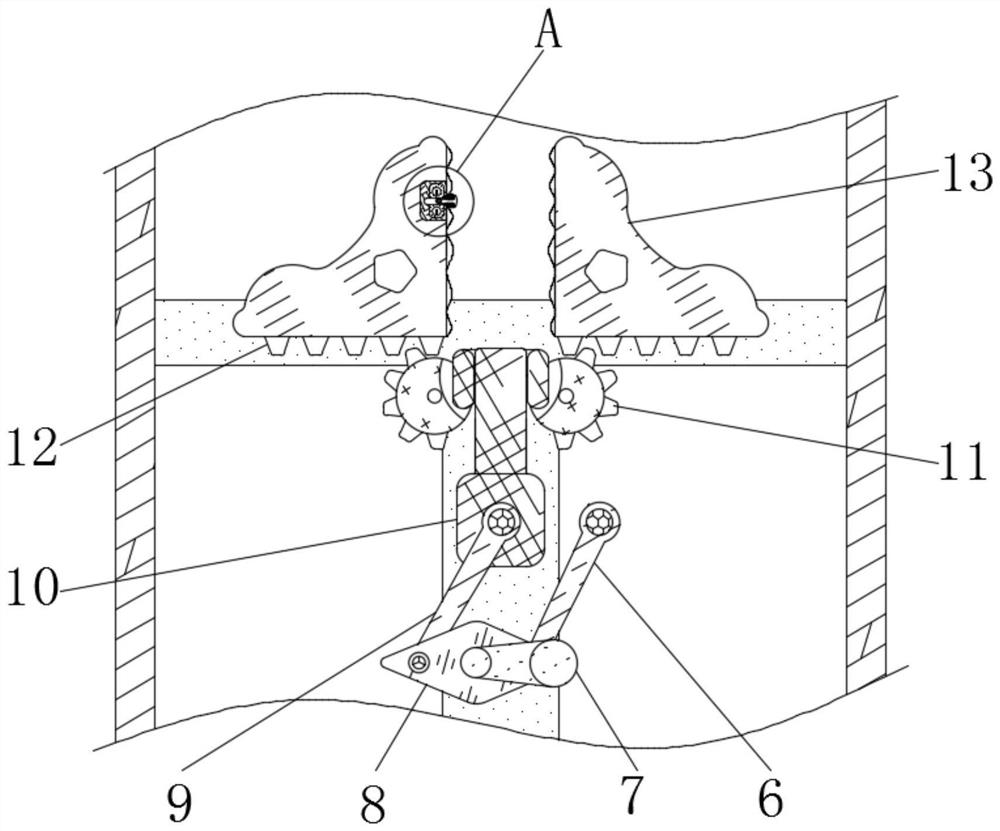 Fixed-length cutting and dust removing device for LED lamp manufacturing