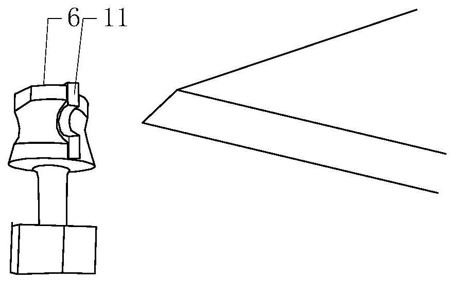 Aluminum panel R-corner processing mechanism