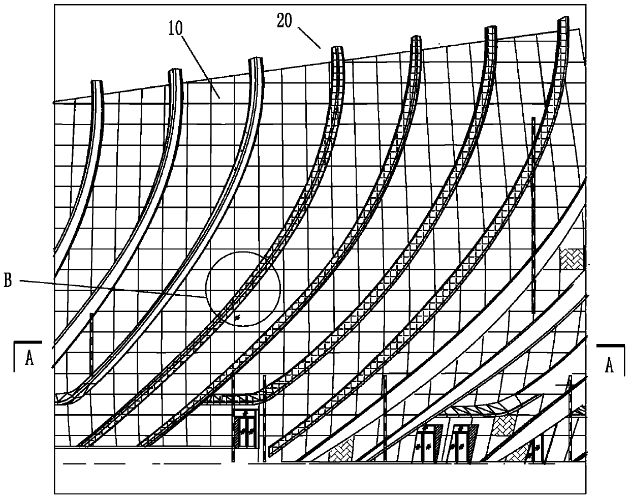 Special-shaped mixed curtain wall based on BIM technology