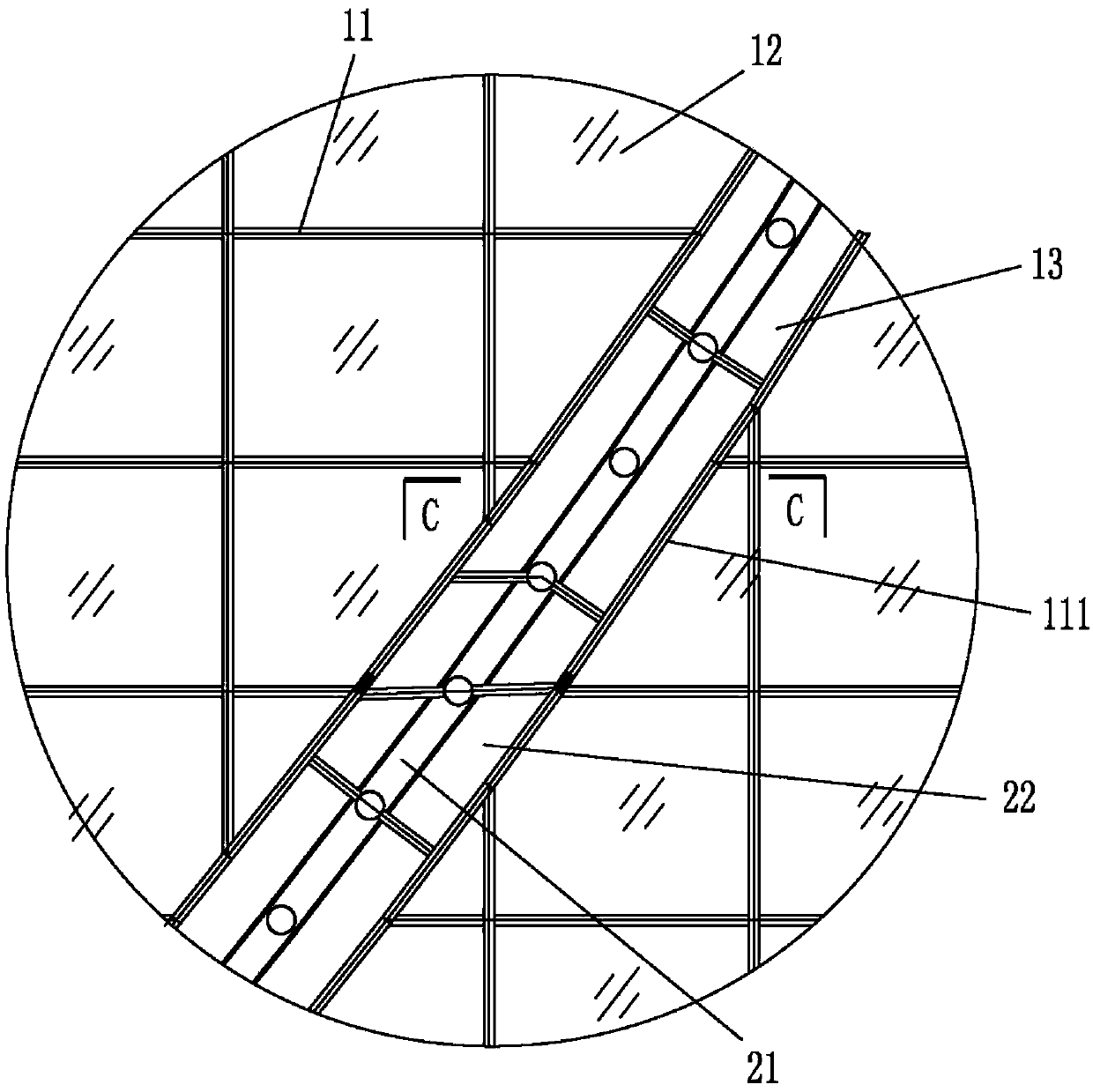 Special-shaped mixed curtain wall based on BIM technology