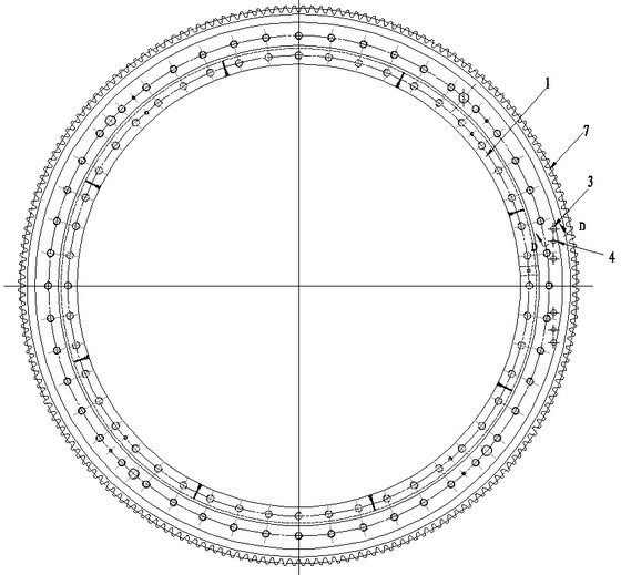 Turnable bearing outer ring tooth machining technology