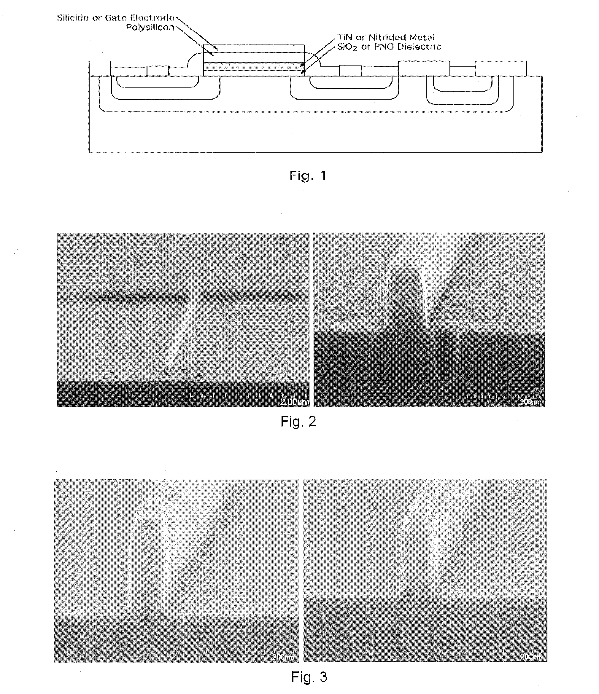 Methods of fabricating field effect transistors including titanium nitride gates over partially nitrided oxide and devices so fabricated