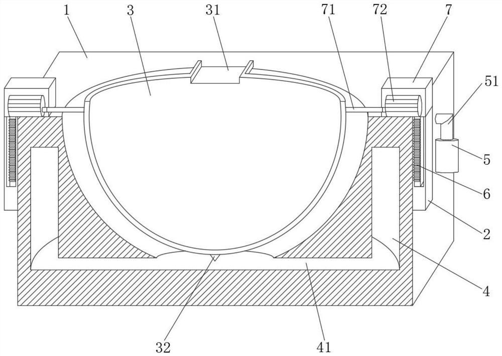 Gas blanching pot capable of implementing linkage oil control