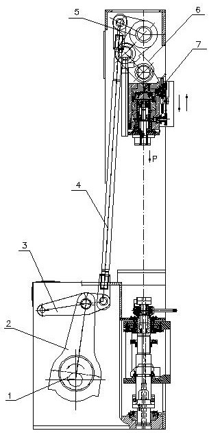 Pressing principle and mechanism of powder pressing machine special for 5G ceramic filter forming