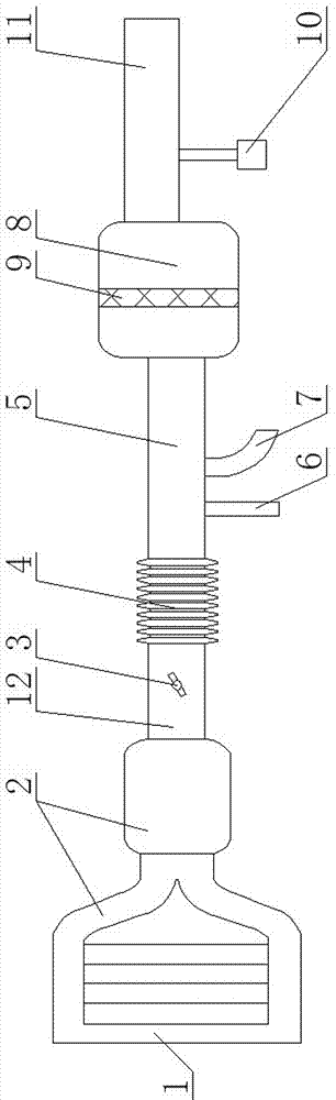 Automobile noise reduction system with one-fourth wavelength pipes combined with Helmholtz silencer