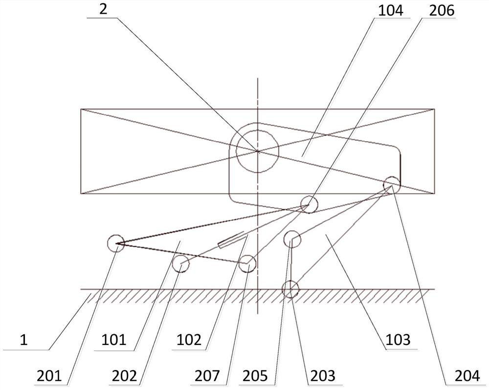 Ultra-wide flat plate unit electro-hydraulic hybrid full-angle pitching mechanism and method