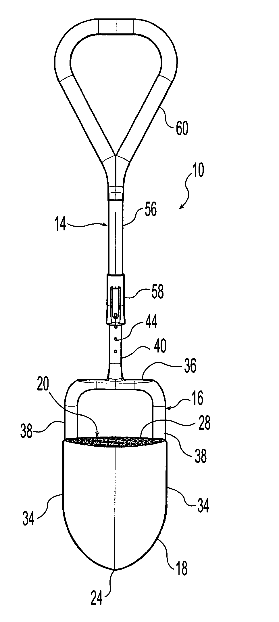 Hand-operated tool with central step