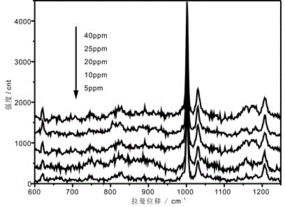 SERS (surface-enhanced Raman spectrum) detection method for narcotics in urine sample