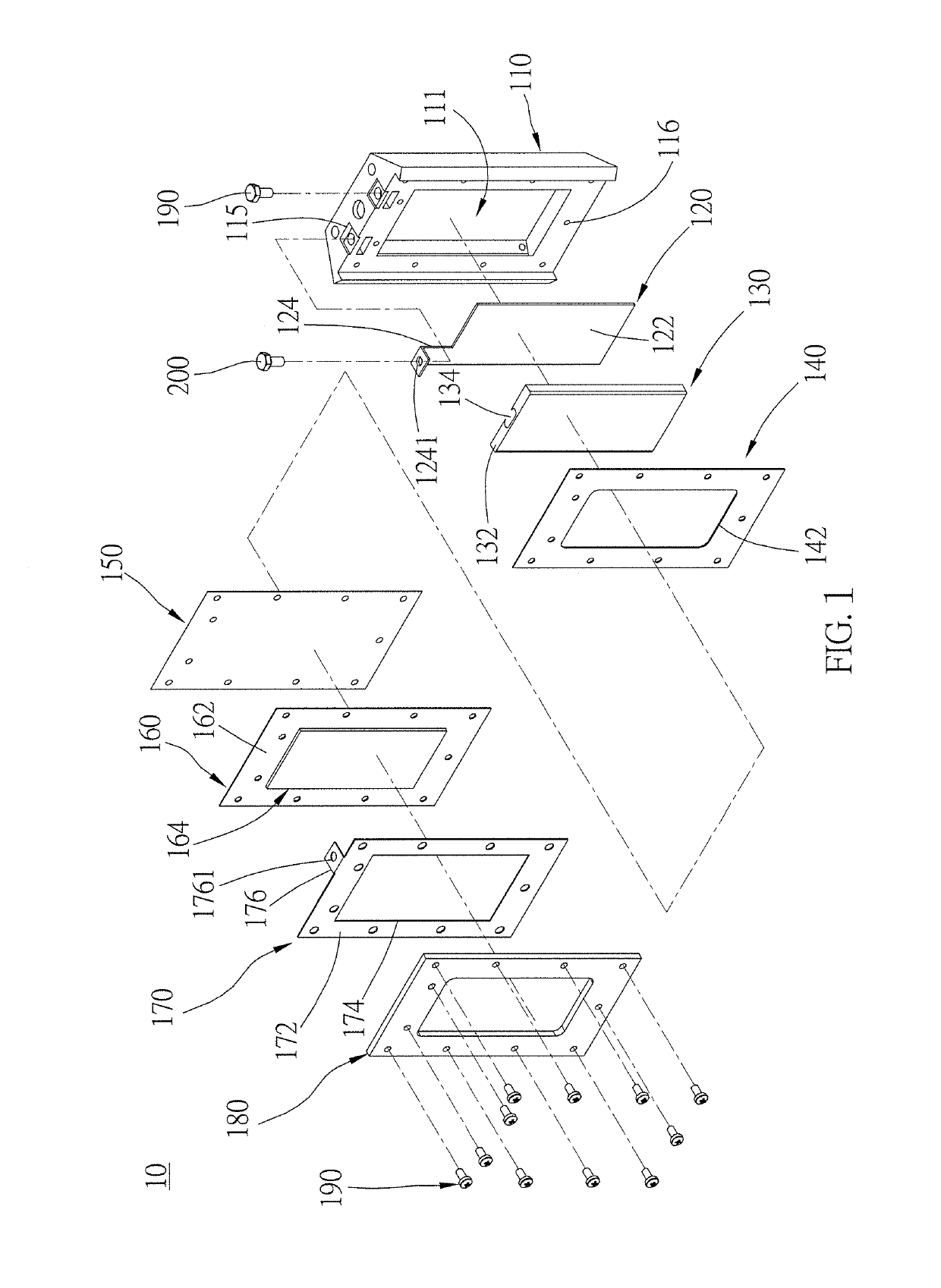 Modular fuel cell structure, casing of the same, and fuel cell system
