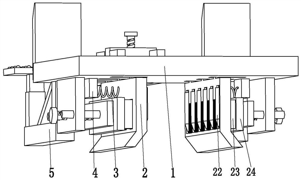 Node docking device for load-bearing structure of a house